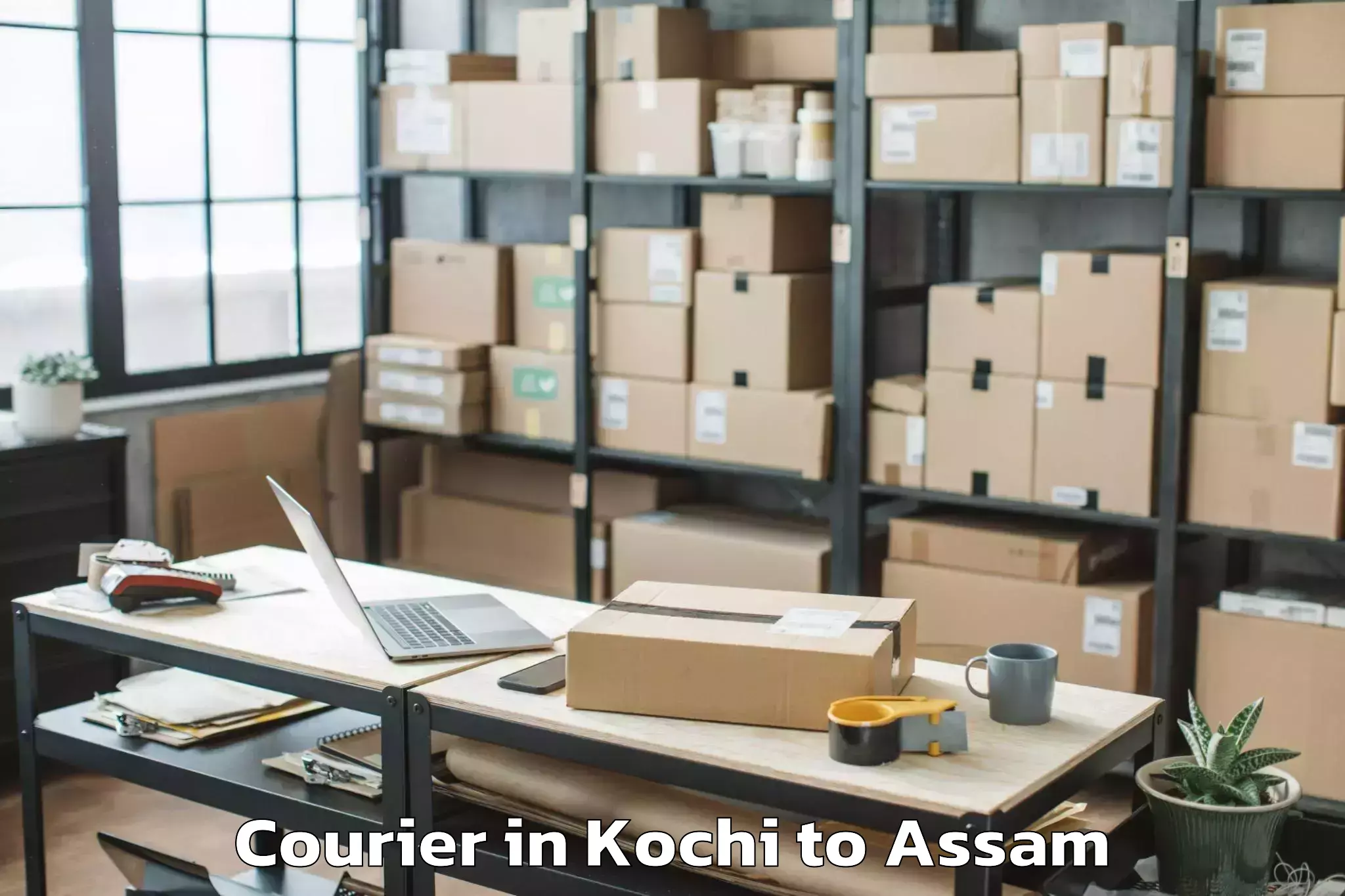 Easy Kochi to Moranha Courier Booking